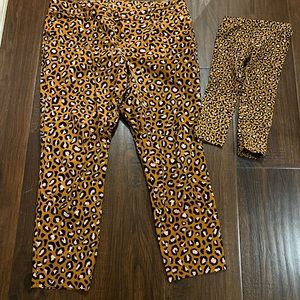 Old Navy, women’s, size 12, pixie ankle pant, leopard print